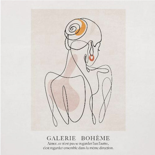 Linienmädchen | Leinwand-Bilder