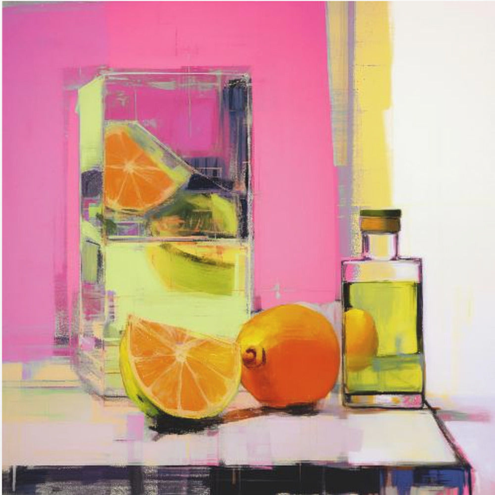 Neon-asetelma nro 3 | Julisteet - Taidevedokset