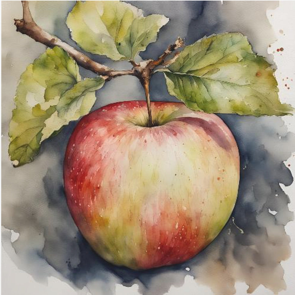 Apfel, Aquarell | Poster - Kunstdruck