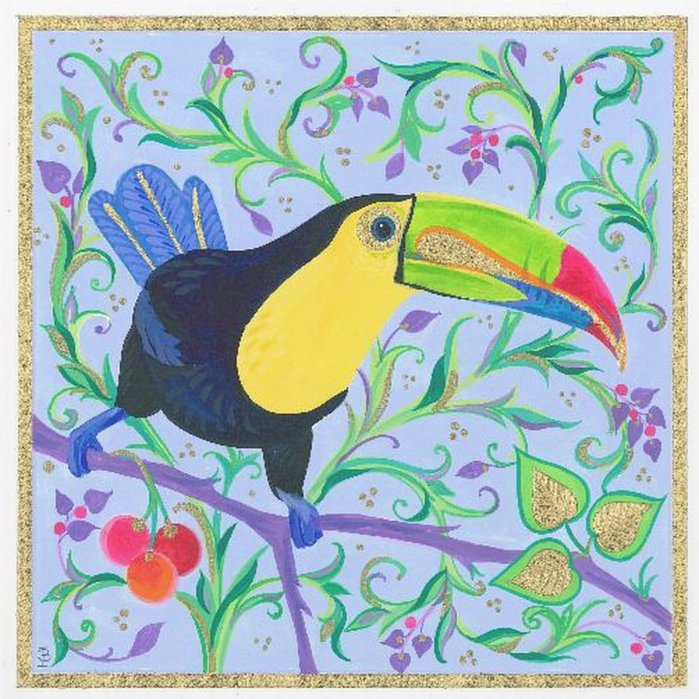 Colorful Beak Perched On A Branch | Poster