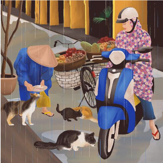 Vietnamesische Straße | Leinwand-Bilder