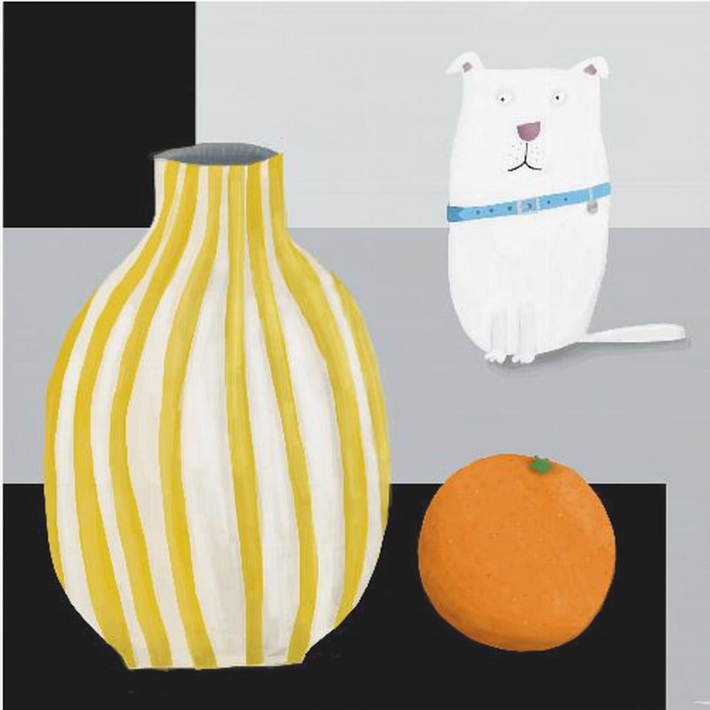 Dal 324a Hund Orange 30x37 | Poster