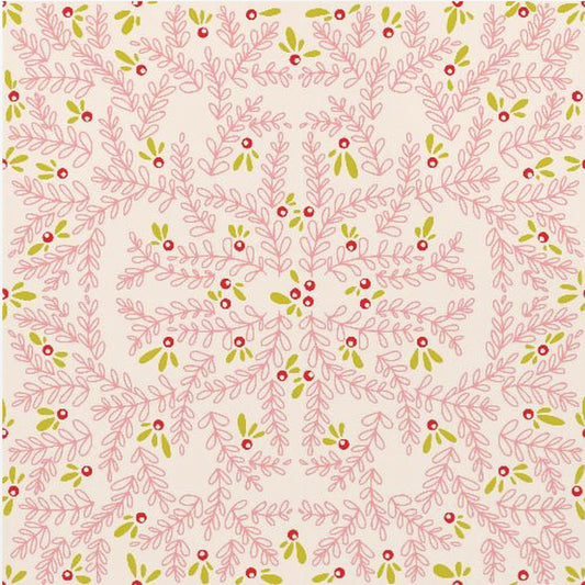 Wunderbare Feiertagsfreude Zweige zartrosa Muster | Poster