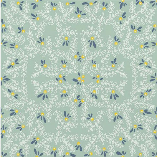 Wunderbare Feiertagsfreude Zweige Mintmuster | Poster