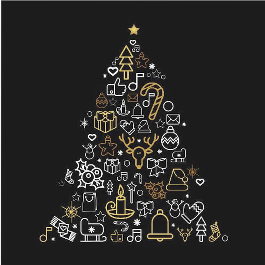 Merry Christmas Festive Icons | Poster