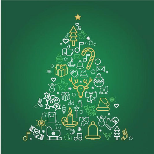 Festive Icons Tree | Poster