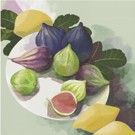 Feigen und Zitronen | Poster - Kunstdruck