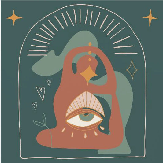 Woman Yoga Pose Illustration | Canvas