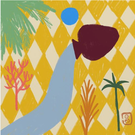 Lebendiger Oasenfluss | Poster