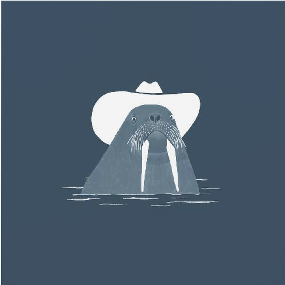 Hank, das Cowboy-Walross | Leinwand-Bilder