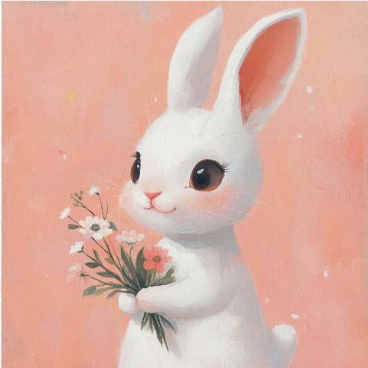 Hasenstrauß-Glückseligkeit | Poster