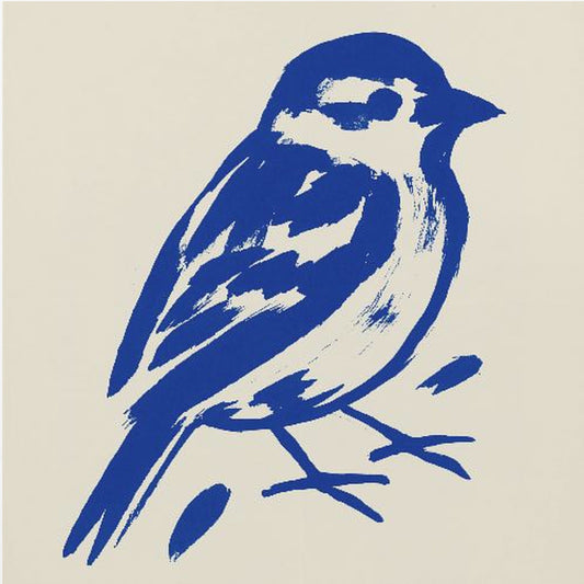Bold Blue Sparrow | Poster