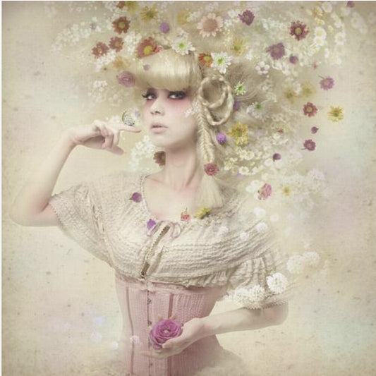 Dziewczyna z ogrodu kwiatowego | Wydruki na łótnie