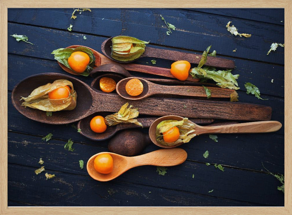 Löffel&Physalis | Poster - Kunstdruck