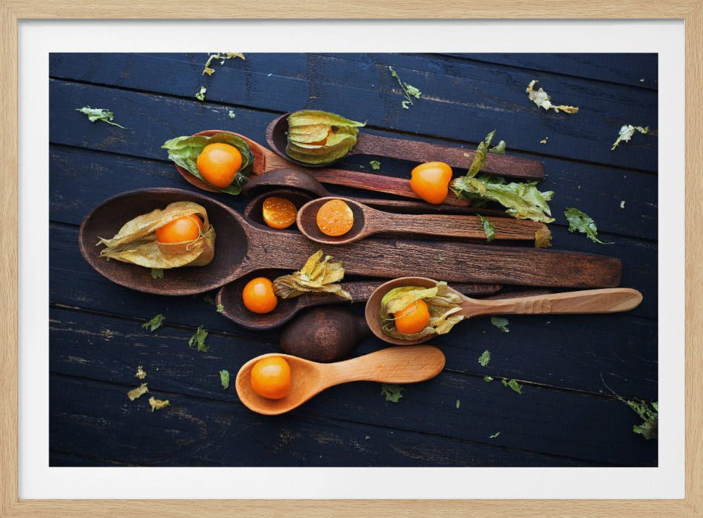 Löffel&Physalis | Poster - Kunstdruck