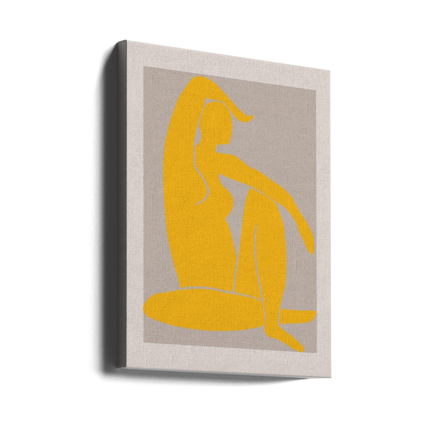 Figure jaune | Tableaux sur Toile