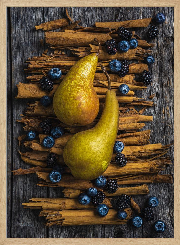 Birnen und Zimt | Poster - Kunstdruck