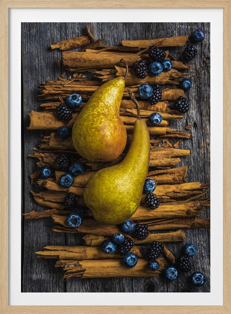 Birnen und Zimt | Poster - Kunstdruck