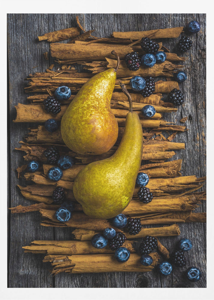 Birnen und Zimt | Poster - Kunstdruck