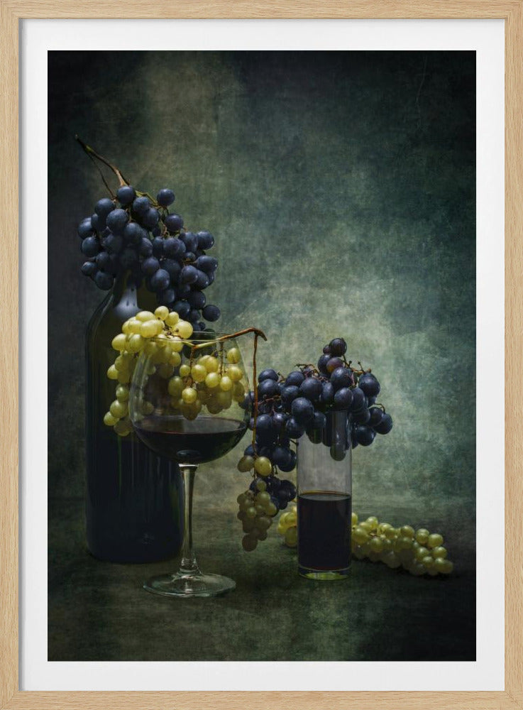 Mit Trauben | Poster - Kunstdruck