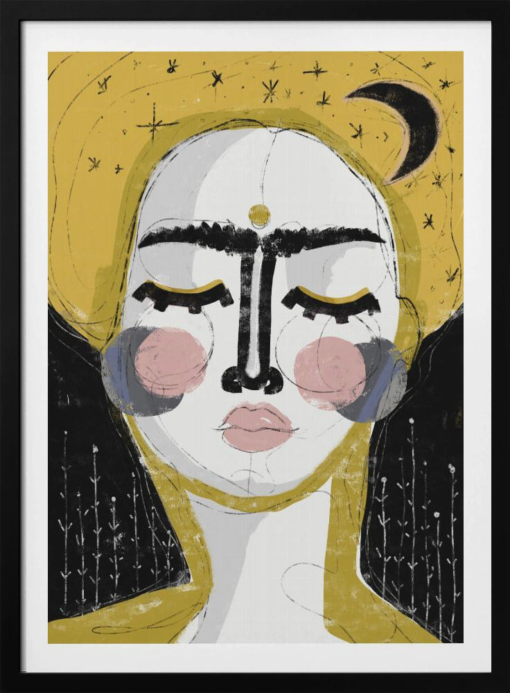 Die Göttin der Nacht | Poster - Kunstdruck