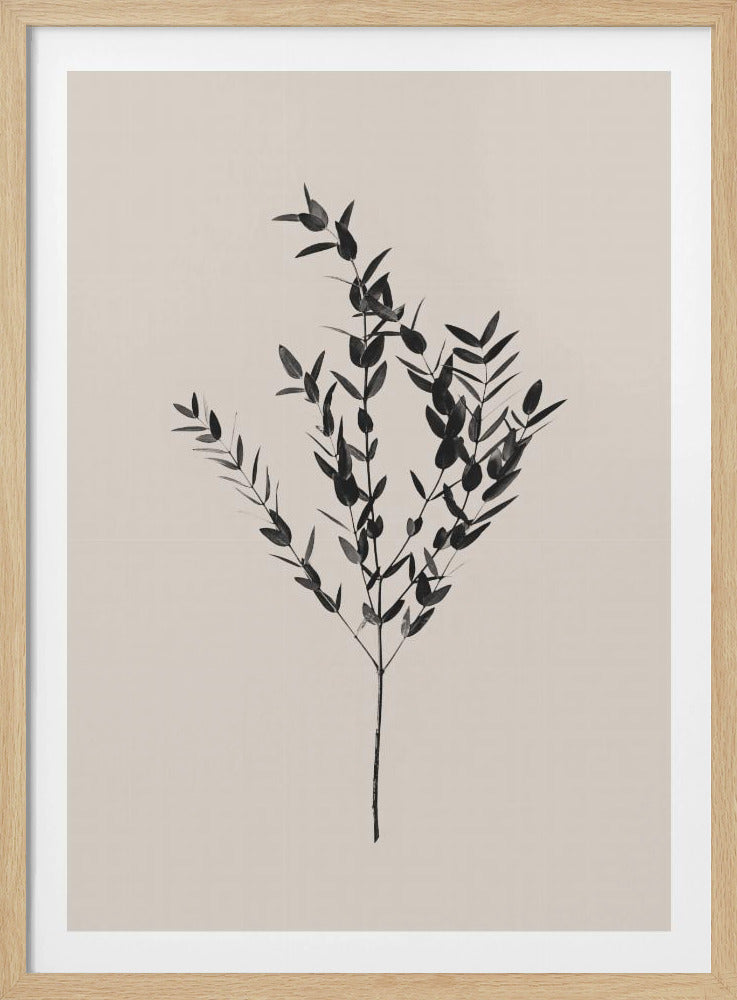 Tintenfarbenes Botanisches | Poster - Kunstdruck