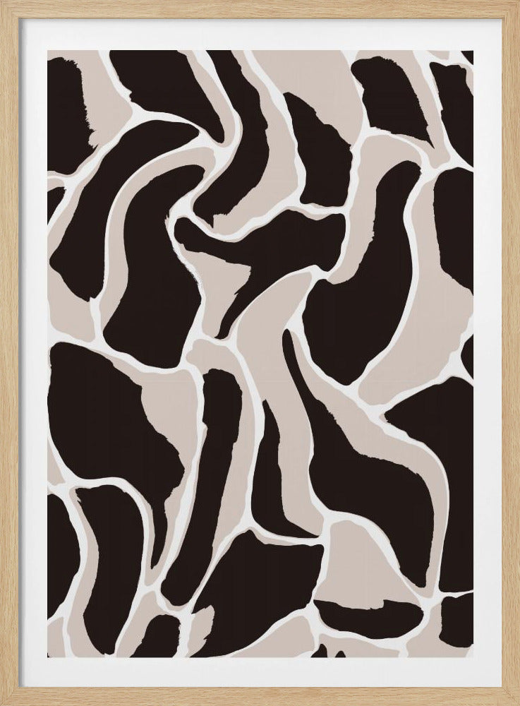 Monochrome Wellen | Poster