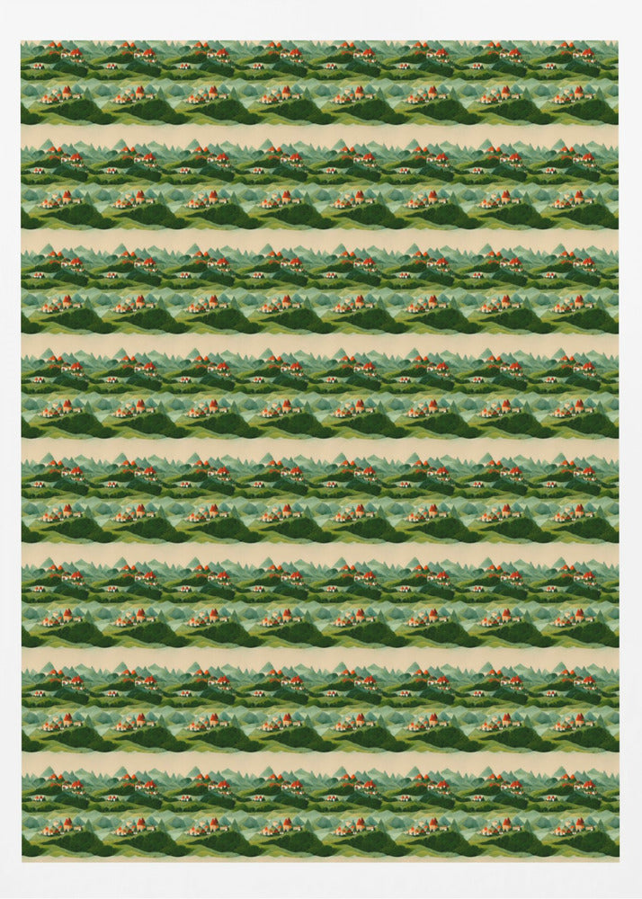 Endlose grüne Hügel | Poster