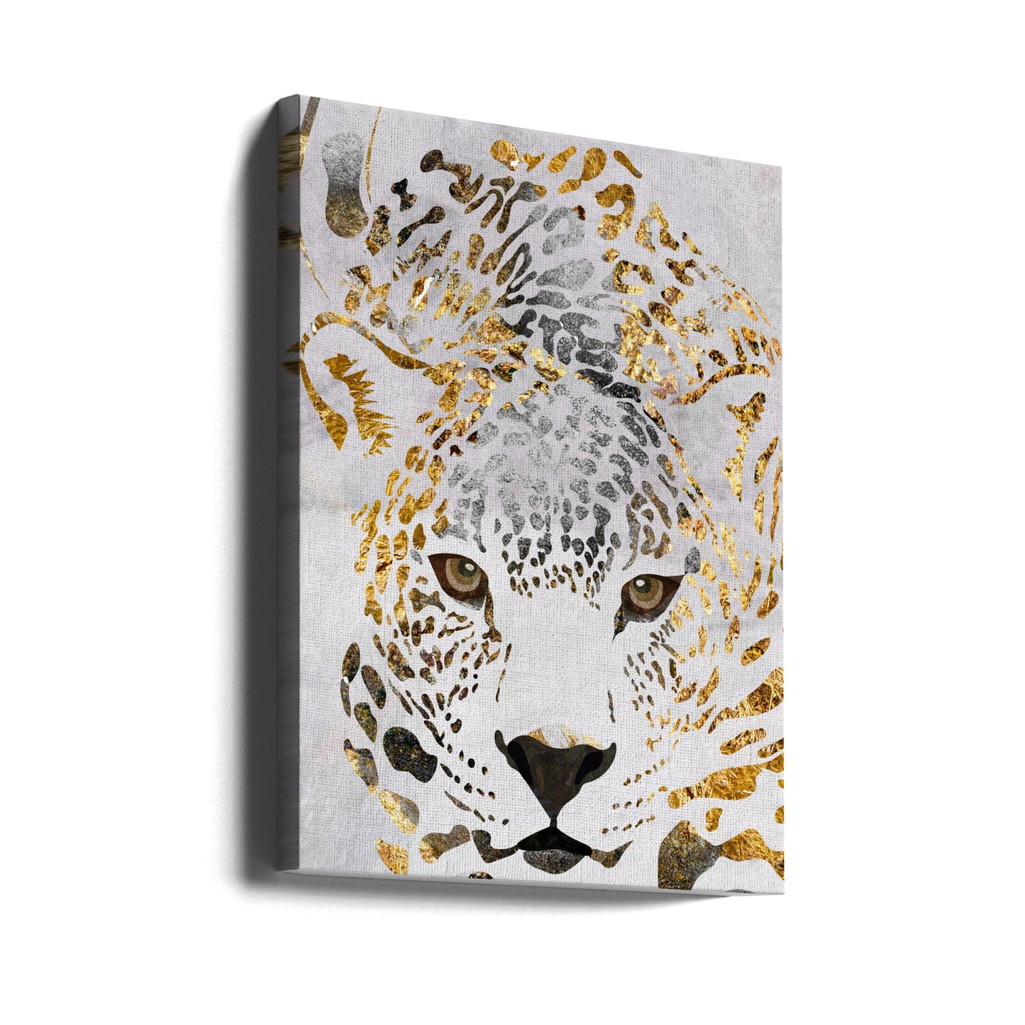 Grunge jaguar gold | Leinwand-Bilder