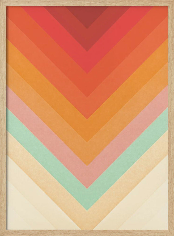 Regenbogen-Chevrons | Poster
