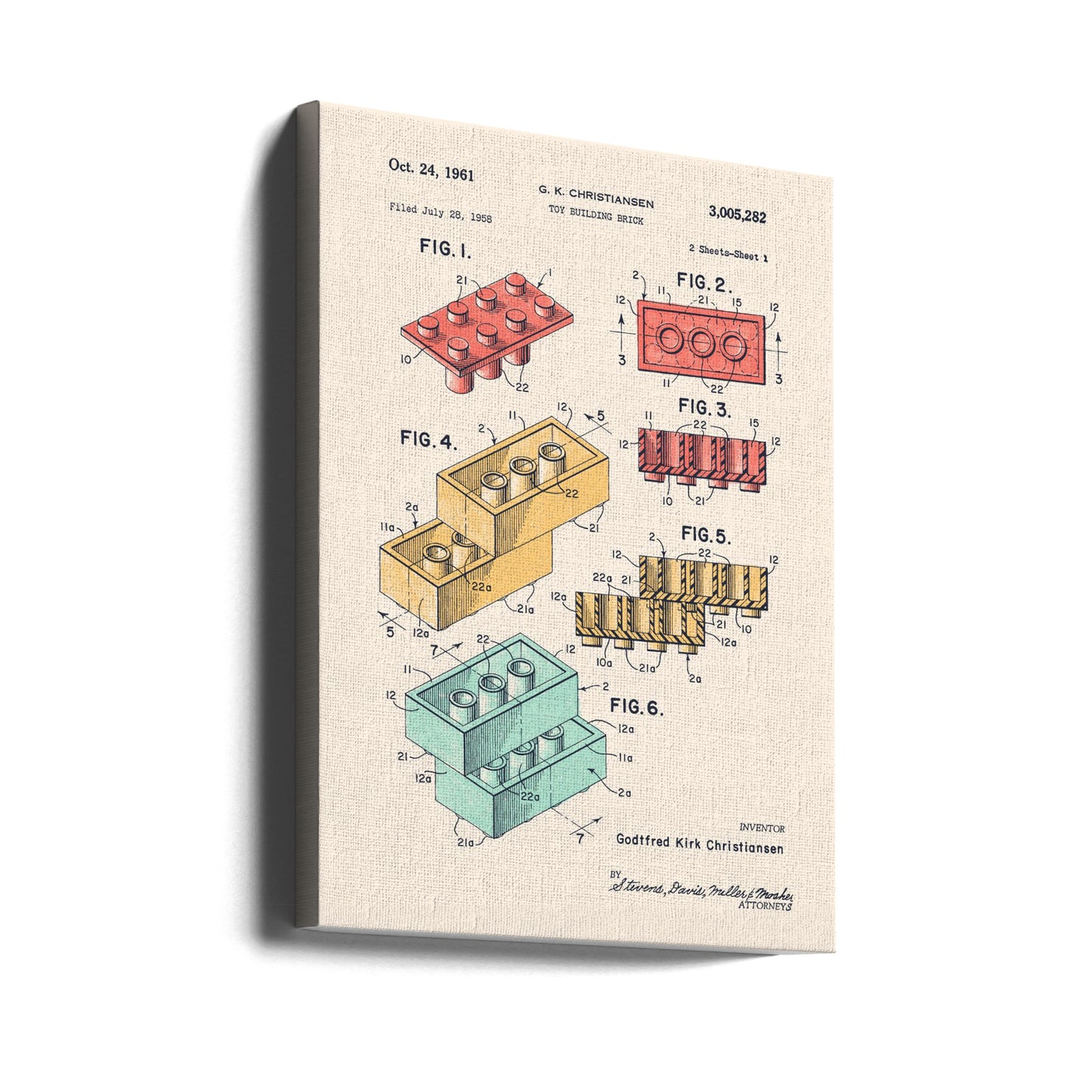Colori Lego | Stampe su Tela