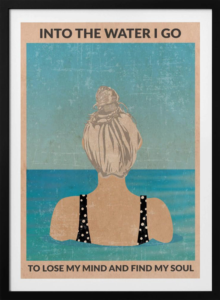 Ins Wasser (Silber) | Poster - Kunstdruck