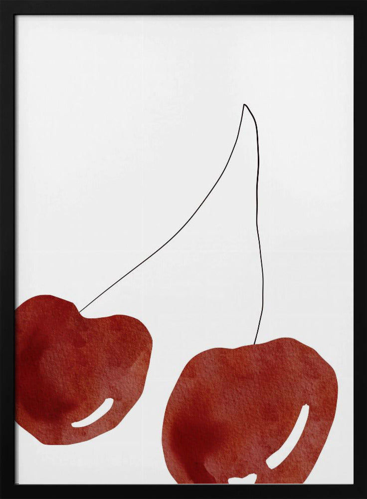 Cerezas aisladas | Posters  - Impresiones de Arte