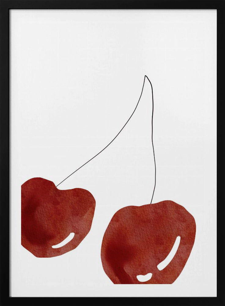Cerezas aisladas | Posters  - Impresiones de Arte