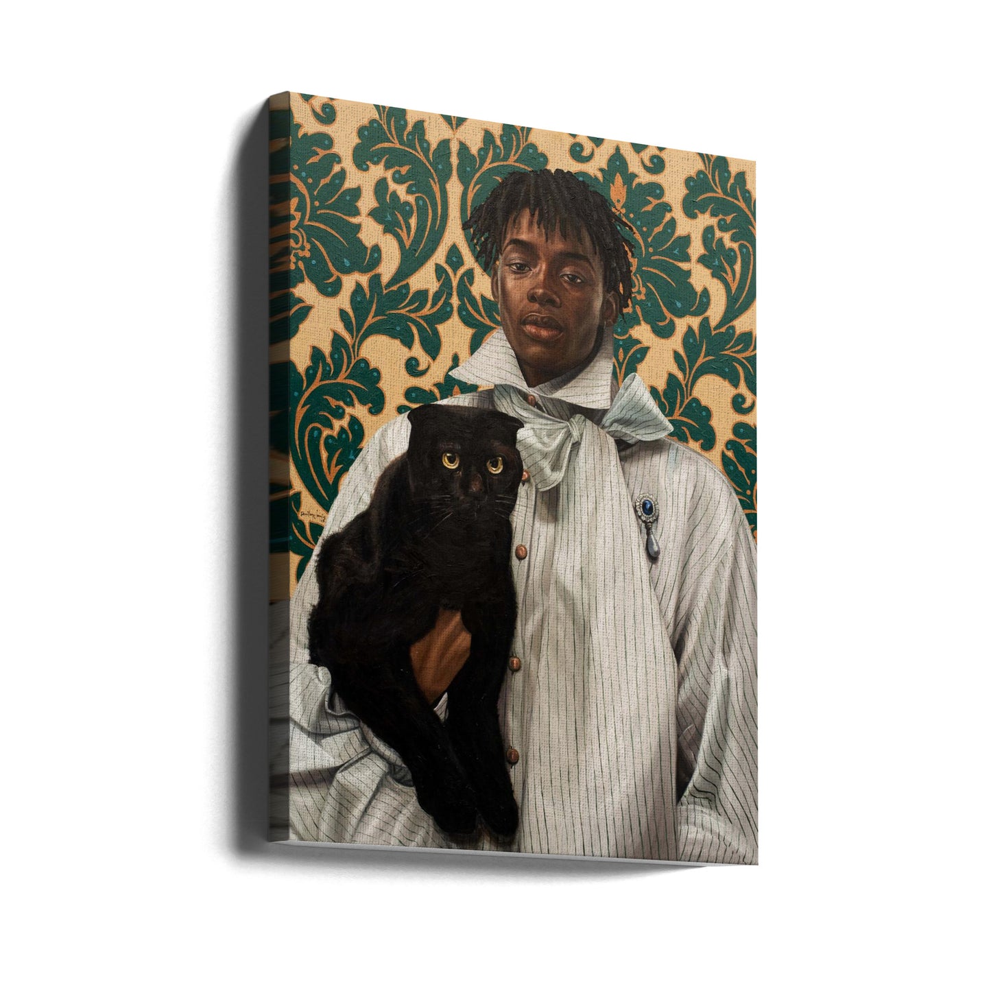 Signore con gatto | Stampe su Tela
