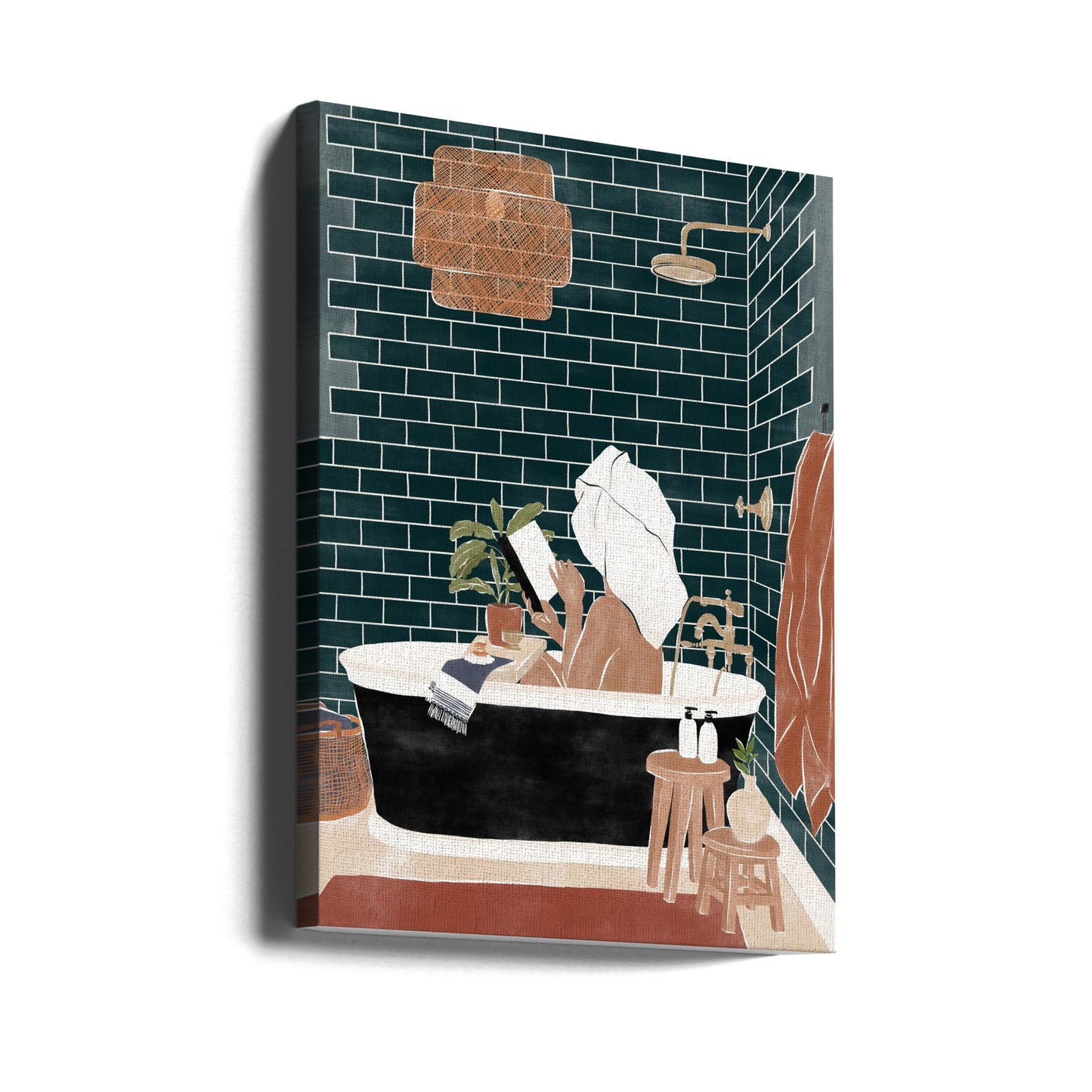 Ragazza del bagno | Stampe su Tela