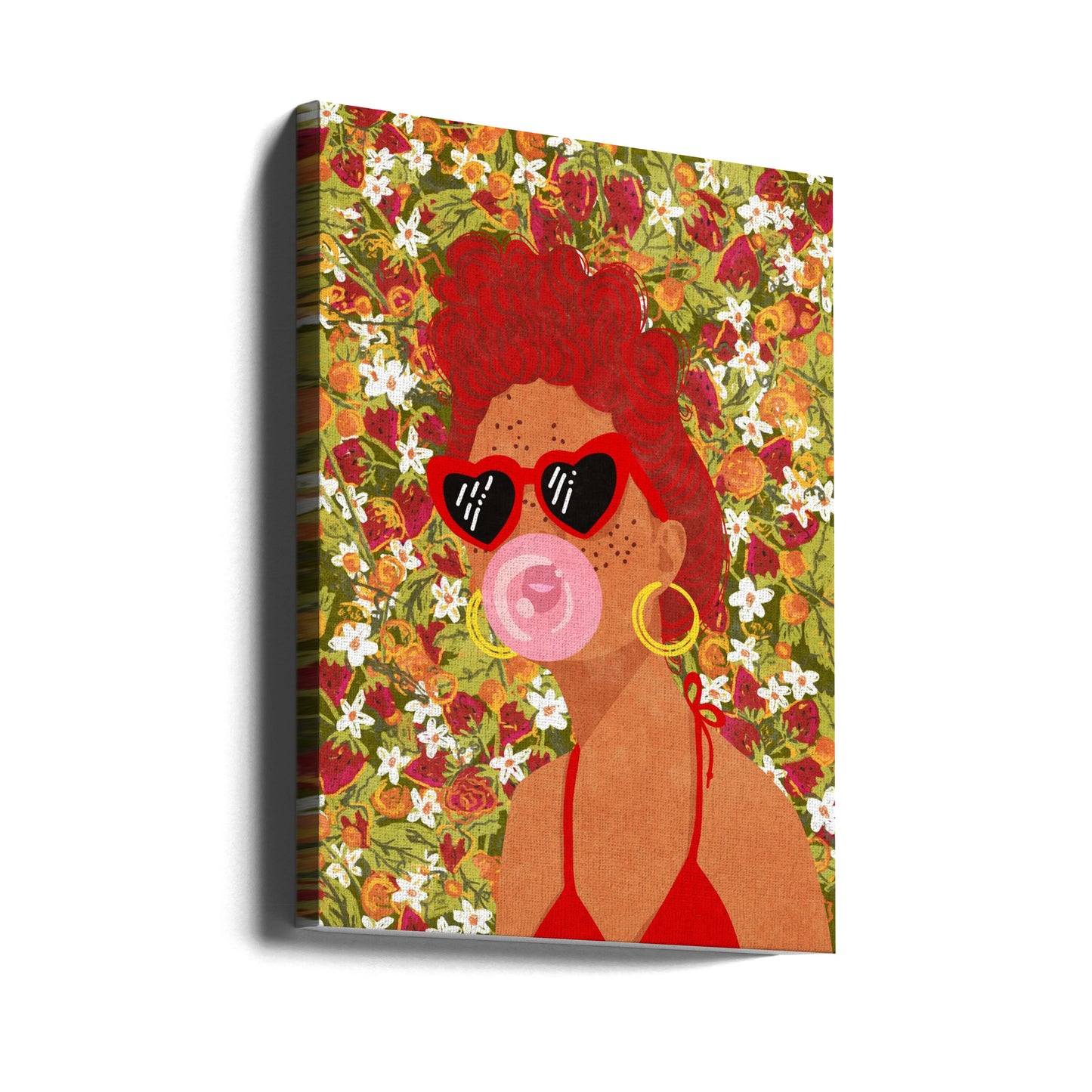 Strawbeery Lady | Canvas