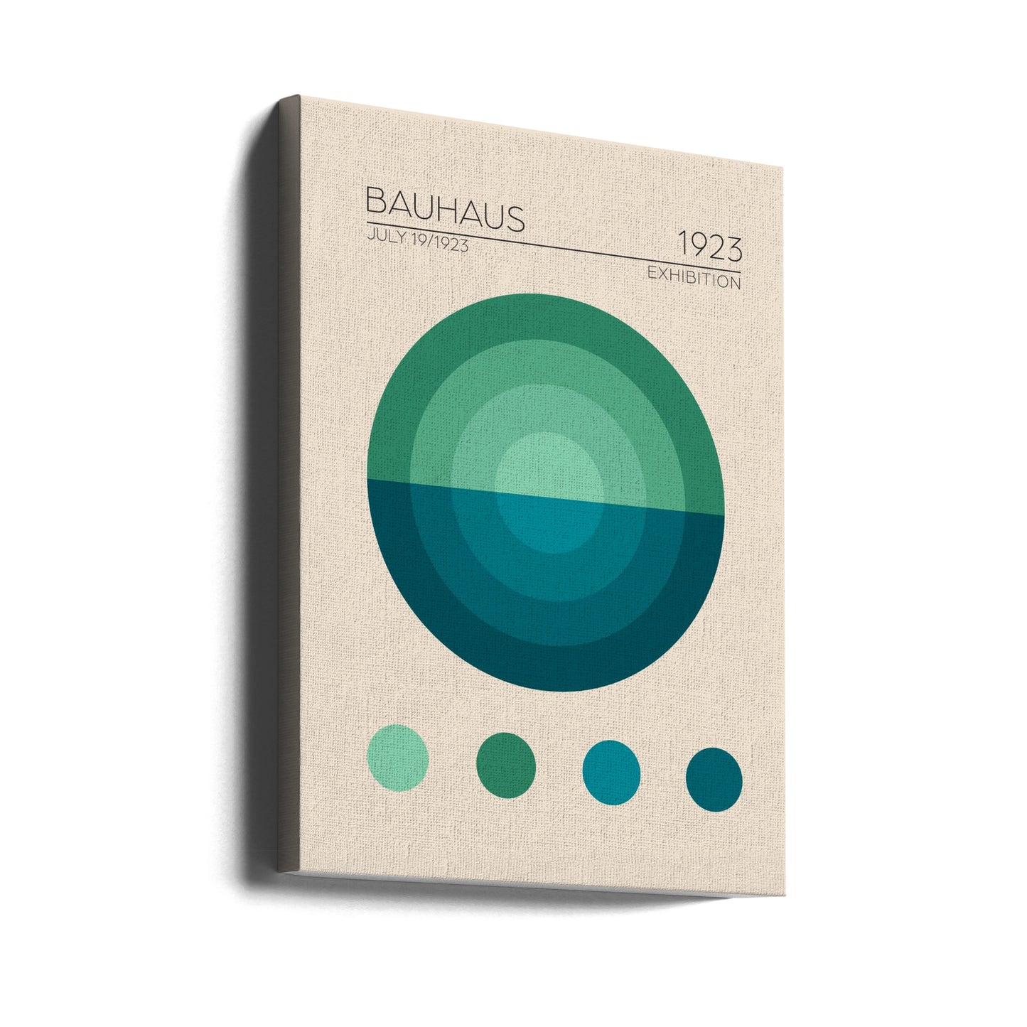Bauhaus Blauer Kreis | Leinwand-Bilder