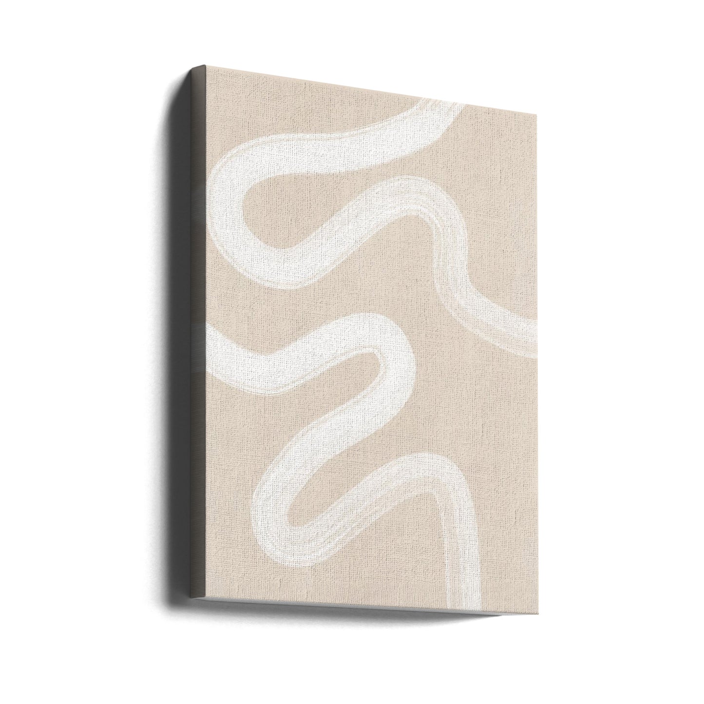 Dibujo de una línea beige | Impresiones en Lienzo