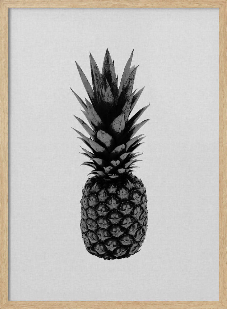 Pineapple Black & White | Poster