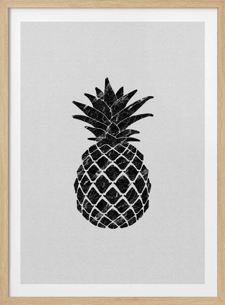 Marmorierte Ananas | Poster - Kunstdruck