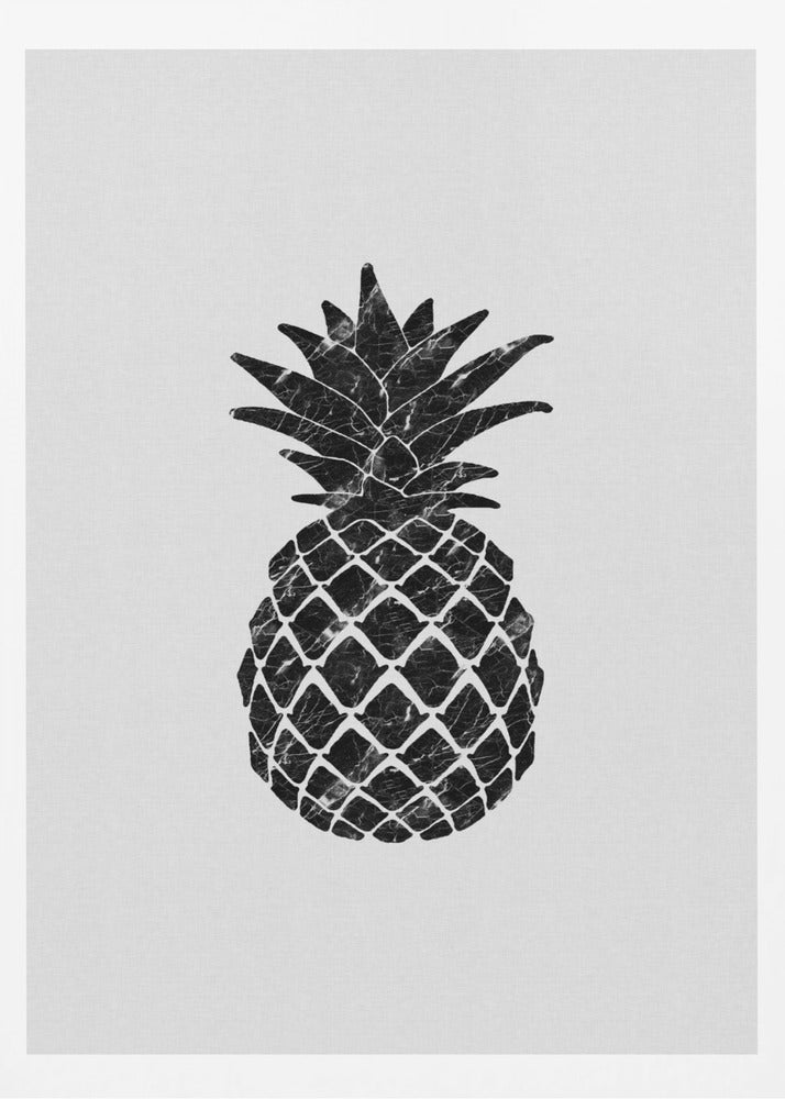 Marmorierte Ananas | Poster - Kunstdruck