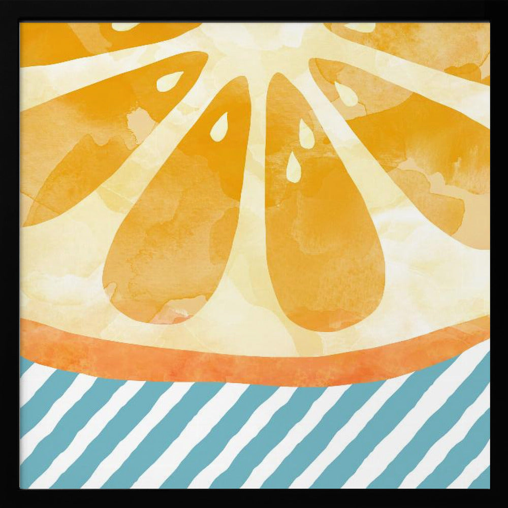 Oranges Abstraktes | Poster - Kunstdruck