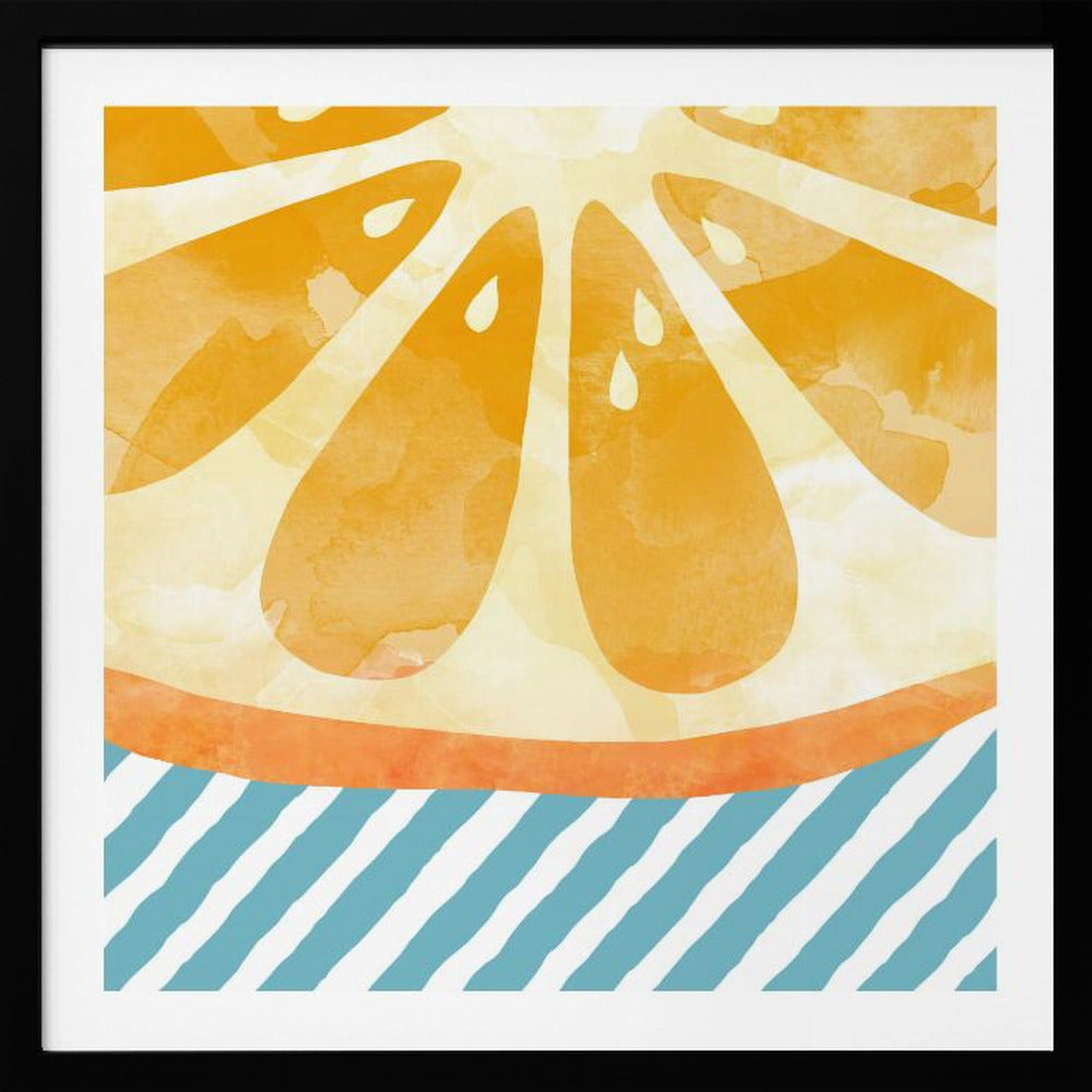 Oranges Abstraktes | Poster - Kunstdruck