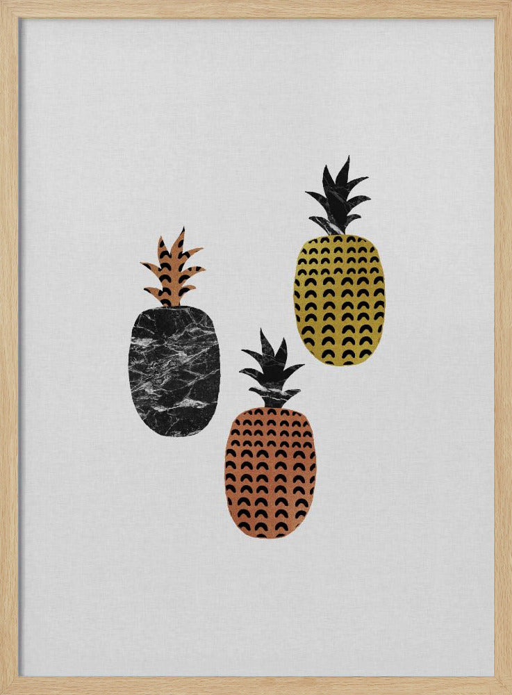 Skandinavische Ananas | Poster - Kunstdruck