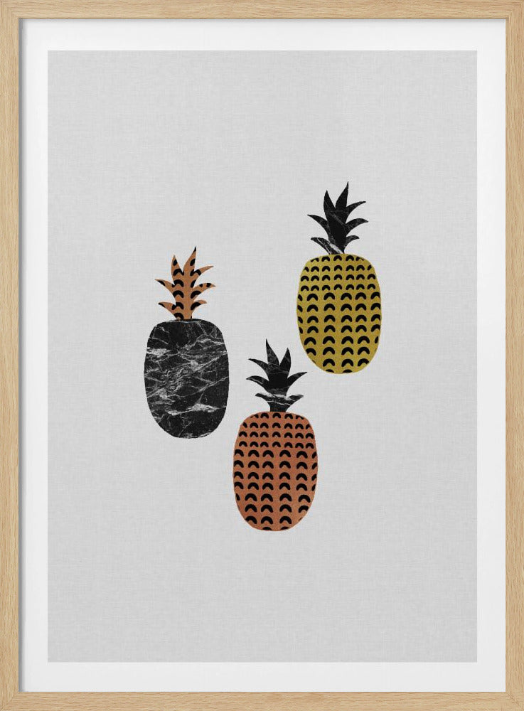 Skandinavische Ananas | Poster - Kunstdruck