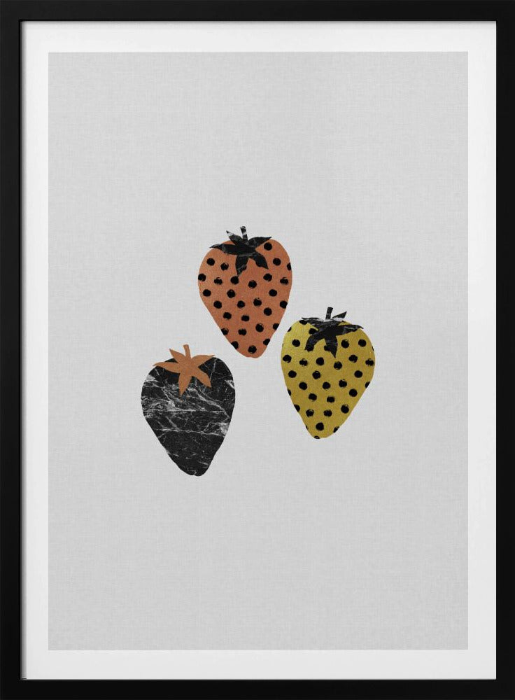 Skandinavische Erdbeeren | Poster - Kunstdruck