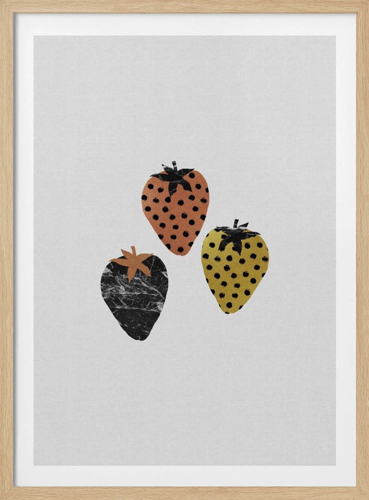 Skandinavische Erdbeeren | Poster - Kunstdruck