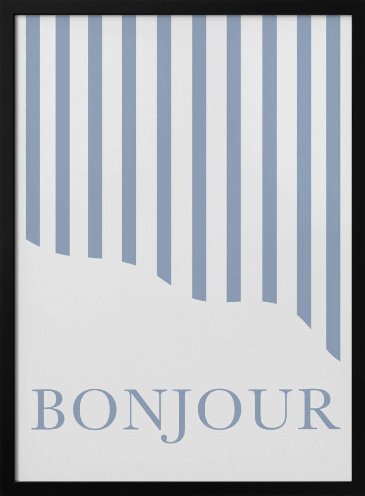 Bonjour Streifen | Poster