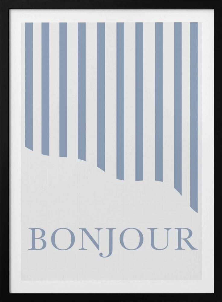 Bonjour Streifen | Poster